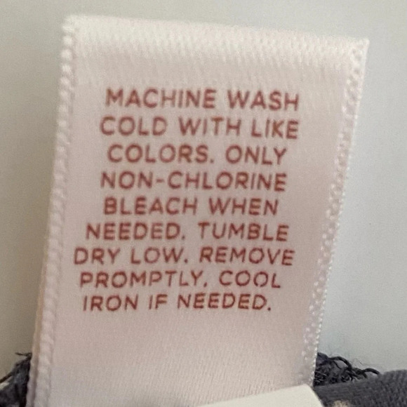 LAUREN CONRAD Women's XS Fluttered Sleeve Tie Back Gray & Cream Color Blouse - Picture 10 of 10